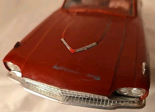 Vtg 1966 FORD THUNDERBIRD 2 DOOR HARD TOP Plastic PROMO Auto Burgandy MODEL - Picture 3 of 20