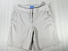 Simply Vera Wang Women's Beige Bermuda Cotton Blend Shorts SIZE 10 3376
