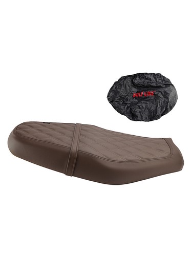 Complete Cushion Rider Passenger Seat Lower Browna For Street Twin Speed Twin - Picture 11 of 12