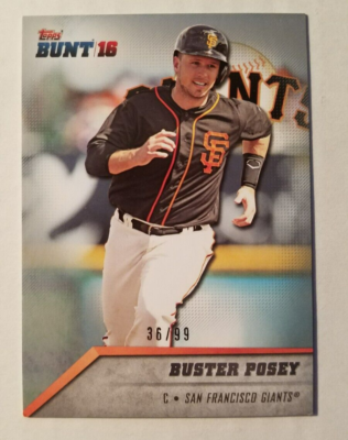 バスター•ポージー 2016 Topps SILVER SIGNATURES Buster Posey 2016 Topps Bunt Silver 36/99 Giants #72 A1 | eBay