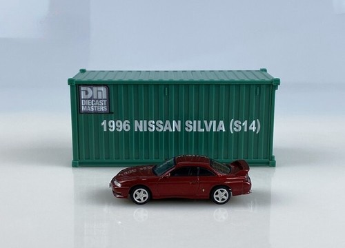 Car Model Toy Gift DM 1/64 Scale Nissan Silvia S14 1996 Red Diecast - Picture 1 of 9