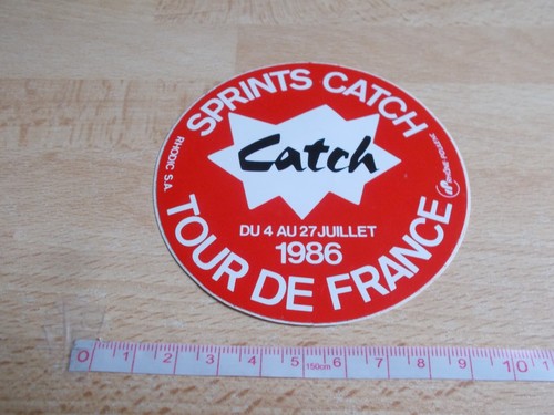 Aufkleber Radsport - SPRINTS CATCH - TOUR DE FRANCE 1986