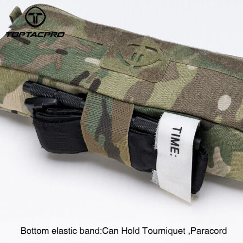TOPTACPRO Tactical MK4 Dump Pouch Mini Drop Pouch per D3 JPC AVS FCPC Airsoft MC - Imagen 8 de 17