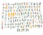 Large Lot of Modern Plastic Soldiers of Various Collectible Kids Child Military