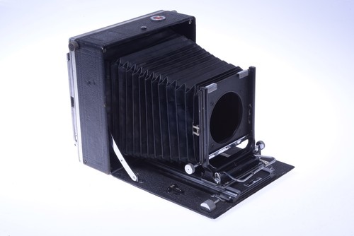 ✅ LINHOF TECHNIKA 13X18CM (5X7) II CAMERA *WORKS* W/ VIEWING HOOD & GROUND GLASS