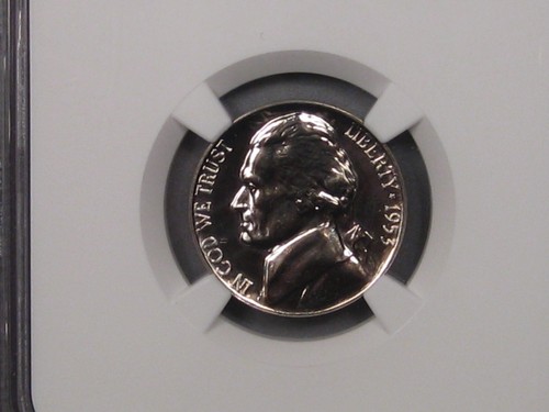 Gorgeous PROOF 1953 Jefferson Nickel. NGC PF69. Wholesale Bid 160. - Picture 3 of 6