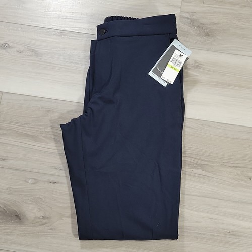 Van Heusen Jogger Pants Men's 30X30 Navy Blue Performance Slim Fit Sea New - Picture 2 of 10