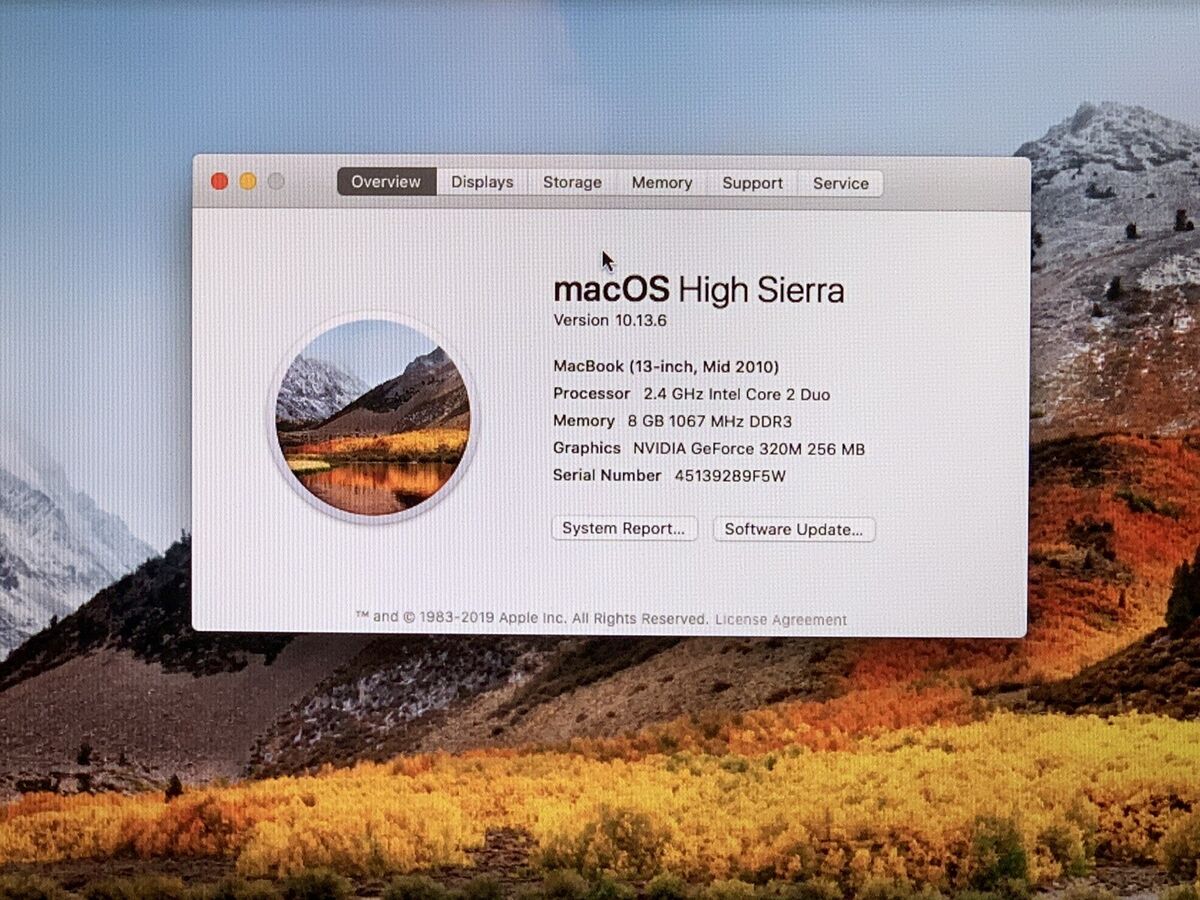 Apple Macbook Unibody 2010-2009 13.3” Intel Core 2 Duo 8GB Apple Macbook Unibody 2010-2009 13.3” Intel Core 2 Duo 8GB