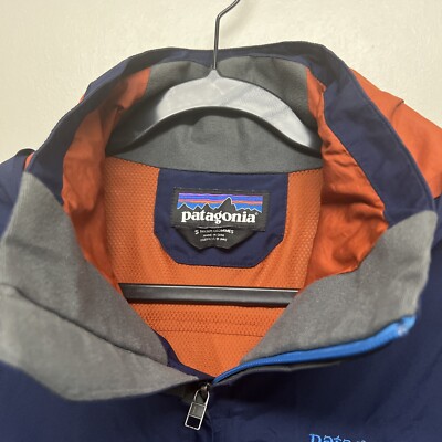 Patagonia Piolet Gore-Tex Jacket Men's Small Blue Hooded