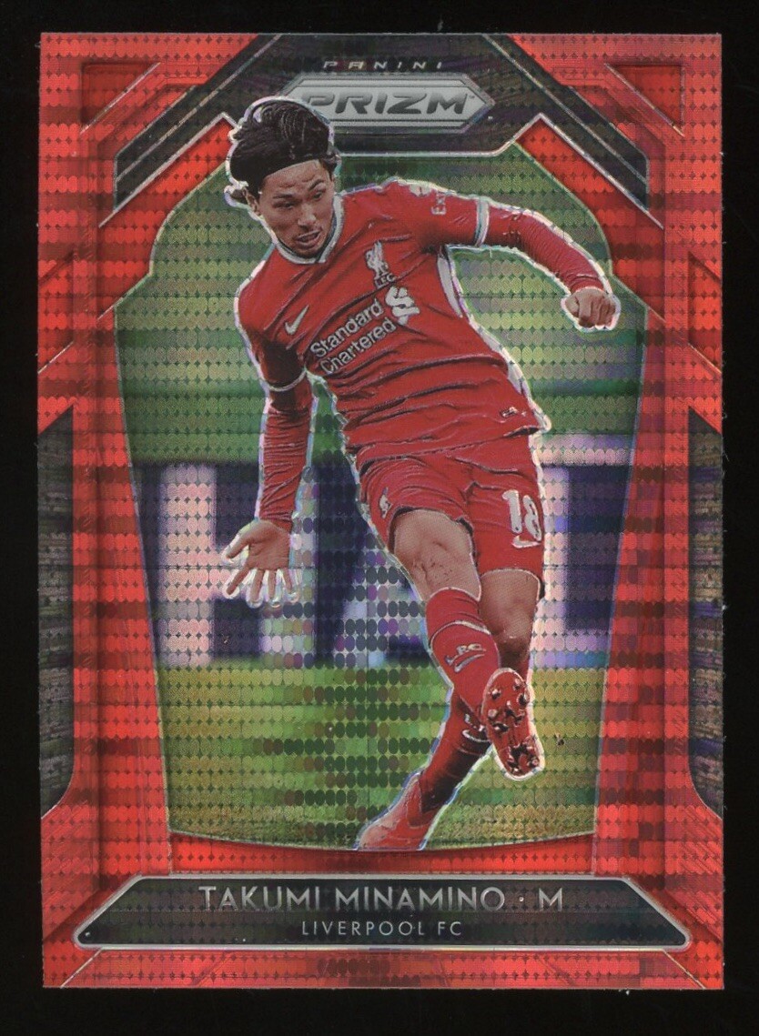 2020-21 Panini Prizm #251 Takumi Minamino EPL Prizms Red