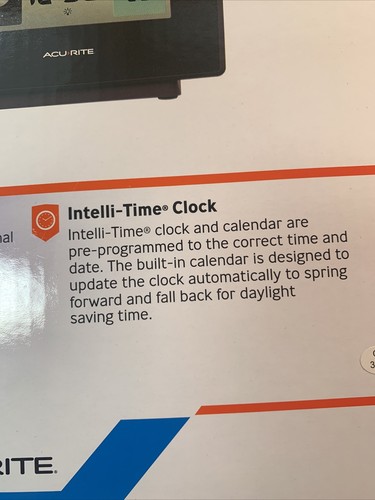 AcuRite Weather Station~ Weather Clock w/Color Display (02087) ~ Wireless Sensor - Picture 11 of 12