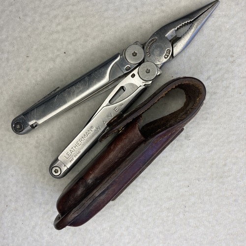 Leatherman Wave Bolsillo Supervivencia Juego de Herramientas Kit de Herramientas Funda de Cuero Original - Imagen 10 de 15