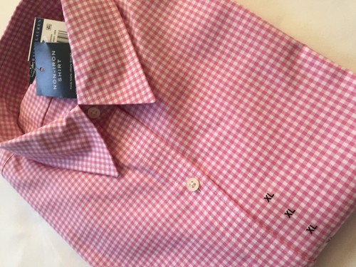 NEU Ralph Lauren LS Damen Kleid Shirt mit Knopfleiste weiß rosa - xsmall - Bild 4 von 5