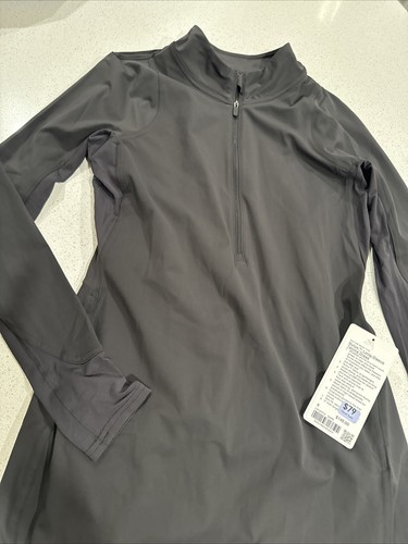 Lululemon Nulux Long Sleeve Tennis Dress Size 8 Gray NWT $148 skort Dress Vs12 - Picture 5 of 6