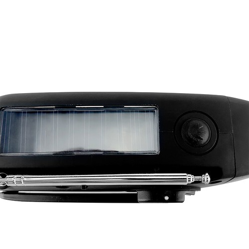 Emergency Solar Wind Up Hand Crank 3 LED Flashlight FM/AM Weather Radio - Picture 11 of 12