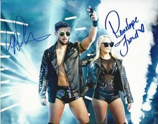 Kip Sabian & Penelope Ford  Autographed Color 8x10  AEW  Free Shipping    #8