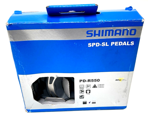 Shimano PD-R550 SPD-SL Pedals + Cleats New, Bike Pedals, Open Box, Free Shipping - Picture 11 of 14