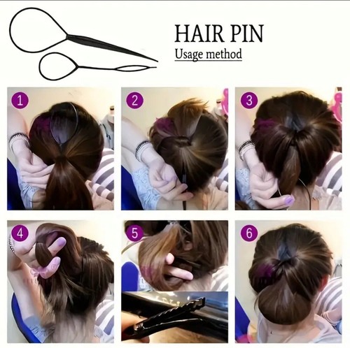 Topsy Tail Hair Braid Tool Ponytail Braid Maker Hair Styling Accessories EasyUse - Picture 5 of 7