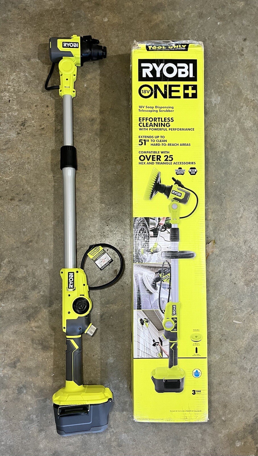 RYOBI 18V ONE+ Soap Dispensing Telescoping Power Scrubber PARTS ONLY