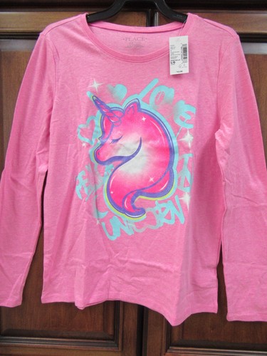 NWT! The Childrens Place Girls Size 10/12 Graphic Unicorn Shirt