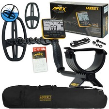 Garrett ACE APEX Metal Detector with 6 x 11 DD Viper Coil  Garrett Carry Bag