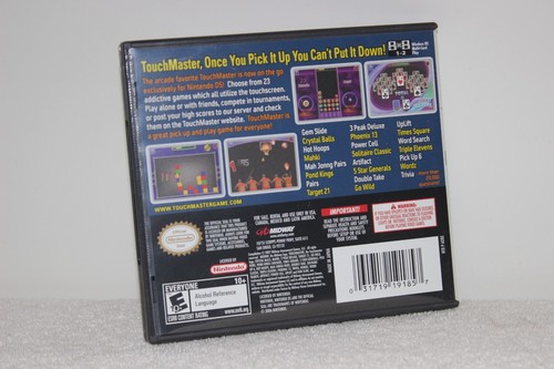 NINTENDO DS - TOUCHMASTER 23 GAMES 2007 - USED IN CASE - Imagen 2 de 3