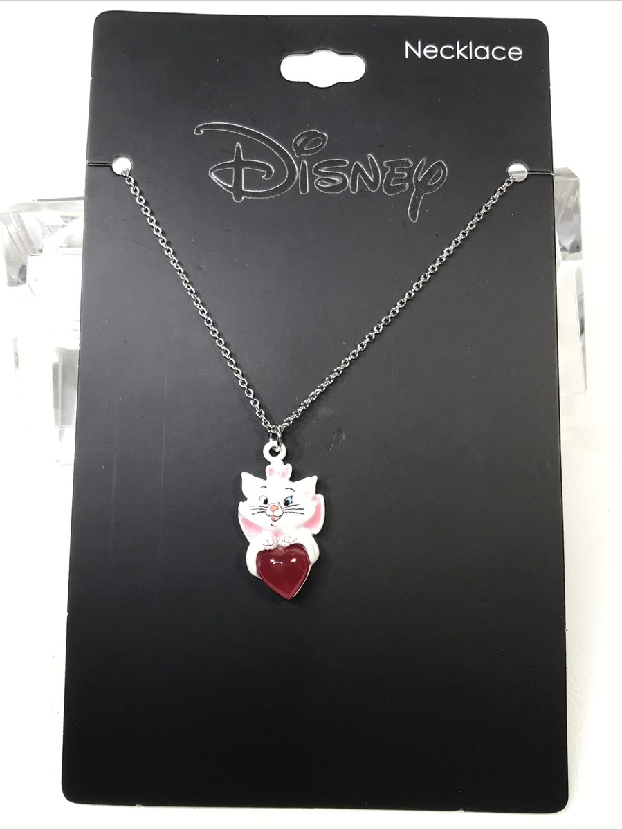人気【Disney】マリーちゃん Marie Necklace Disney The Aristocats Marie Heart Charm Necklace | eBay