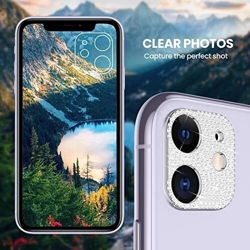For iPhone 16 Pro Max Plus Camera Lens Protector Cover Bling Rhinestone Diamond - 第 4/17 張圖片