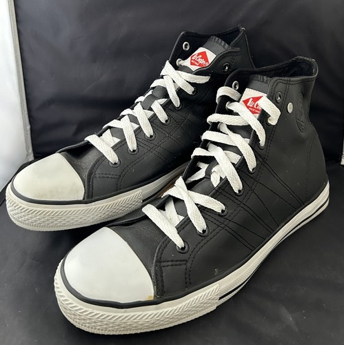 Lee Cooper High Top Trainers Sneakers Black & White UK10 EU44.5