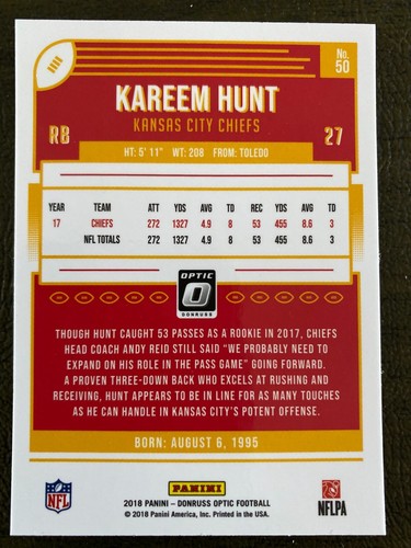 ( U SELECT CARDS ) 2018 FOOTBALL DONRUSS OPTIC SINGLES 🔽 - Picture 45 of 82