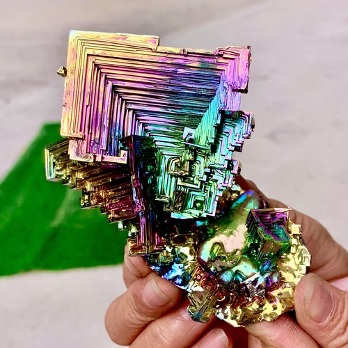 332G A+++ Gramm Wismut Regenbogen Kristall ElementBi Edelstein Mineral Präparat - Bild 23 von 24