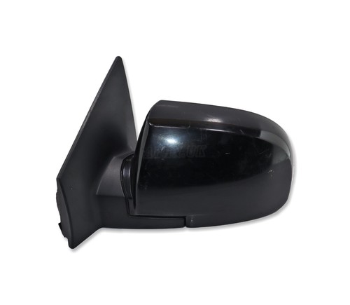Kia Carens-II (2002-2006) Left Side Electric+Heated Door Mirror Metallic Black