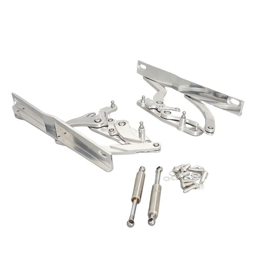 Billet Aluminum Hood Hinges Kit For Chevrolet Camaro Pontiac Firebird 1970-1981 - Foto 1 di 7