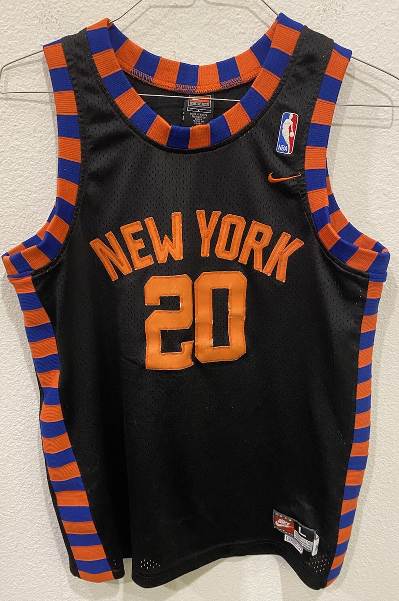 テレビ nicknicknick Rare Vintage Nike NBA New York Knicks Allan Houston Jersey