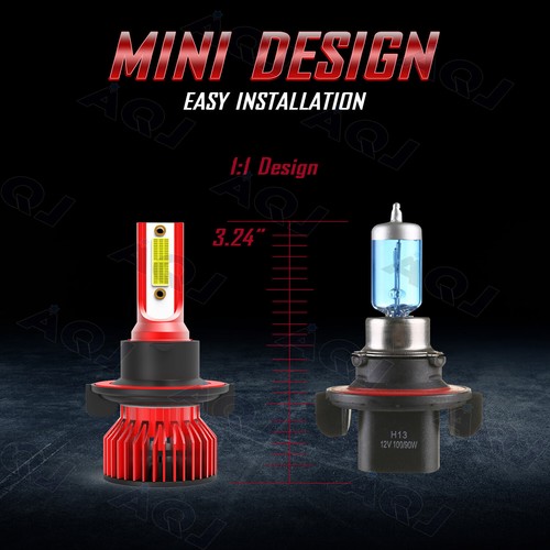 6000K For Jeep Renegade 2015-2020 LED Headlight Hi/Lo + Fog Light Bulbs Combo 4x - Picture 3 of 15