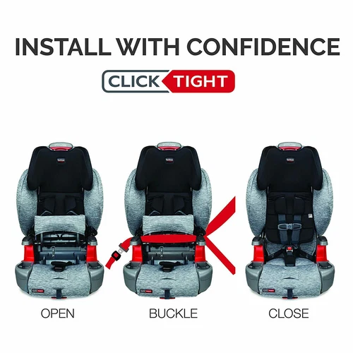 Britax Grow With You ClickTight Booster Car Seat - Cool Flow Grey - Picture 8 of 11