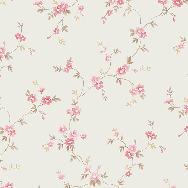 トップス Bonjour Diary Wallpaper flower print Norwall Wallcoverings PR33834 Floral Prints 2 Como Trail