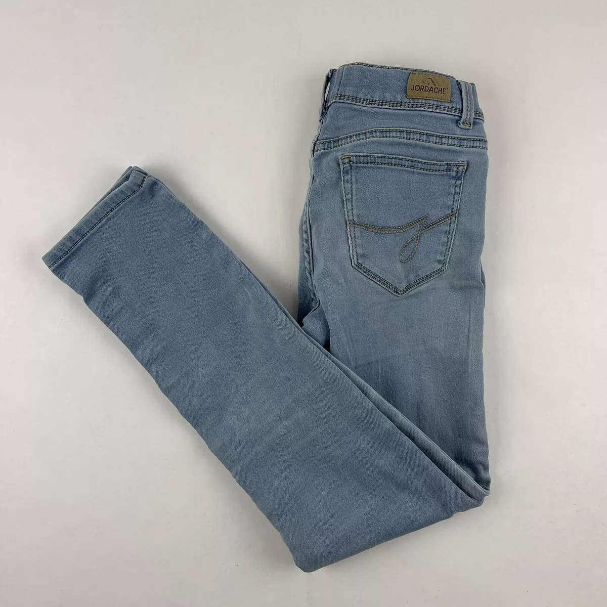 Jordache Jeans Girls Size 12 Skinny Blue Denim Light Wash