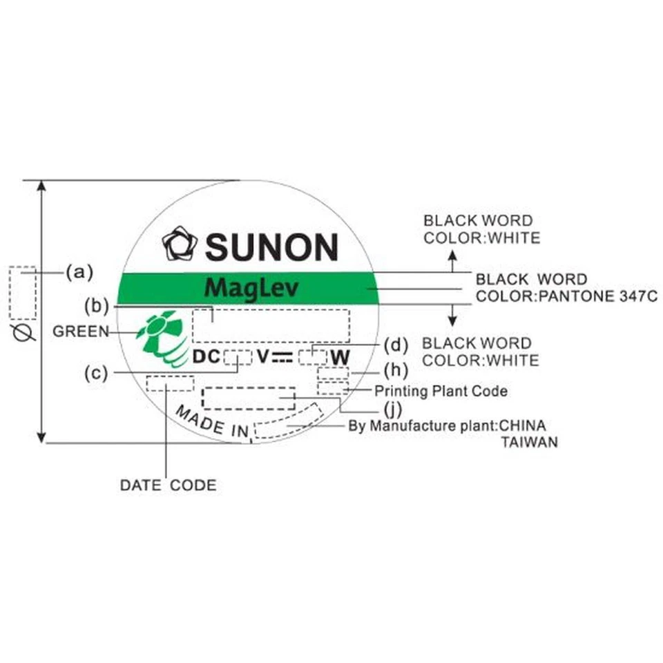 Lüfter 5V DC 0,38W 25x25x6mm 3,7m³/h 10000U/Min 3,7m³/h Sunon MF25060V21000UA99 - Bild 4 von 4
