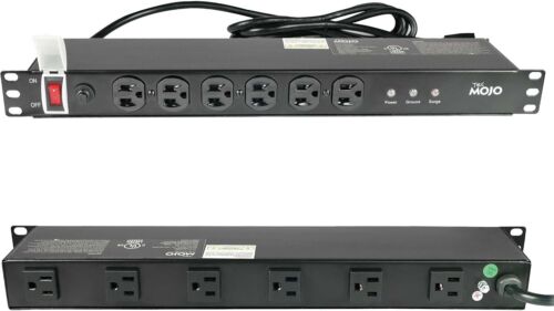 Network-Grade 1U PDU Power Strip with 6ft Cord & LED Indicators - 12 Outlets - Picture 3 of 8