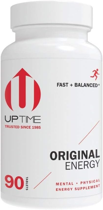 UPTIME - Premium Energy Caffeine Supplement - Original Blend Tablets - 90ct B...
