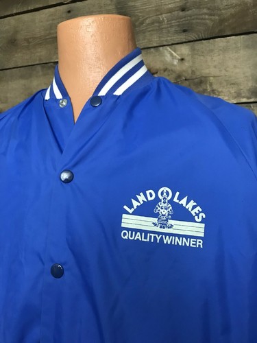 LAND OF LAKES, Lined Windbreaker, VINTAGE OLD LOGO 'Quality Winner' XL - Rare - Bild 2 von 7