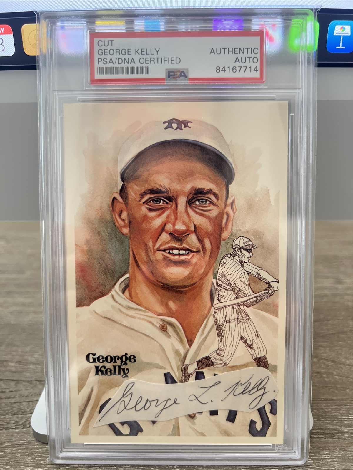 Kelly Cut Autograph Perez Steele Postcard PSA/DNA Auto Giants eBay