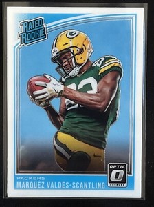 2018 Donruss Optic Marquez Valdes-Scantling Rated Rookie #186 Packers 🏈
