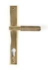 From The Anvil 50604 Polished Brass Brompton Slimline Lever Espag. Lock Set
