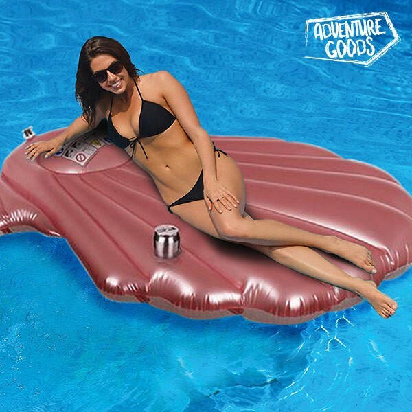 Bouée huitre XL et grand coquillage gonflable géant pour piscine et mer