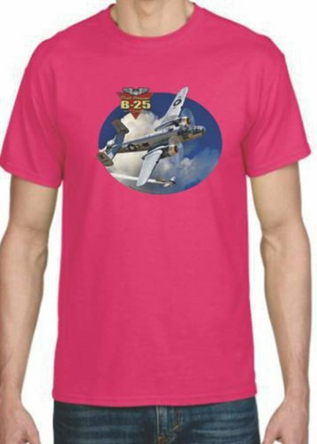 Erwachsene DryBlend® T-Shirt - (B-25 MITCHELL BOMBER MILITARY AIRPLANE - WWII PLANE) - Bild 22 von 44