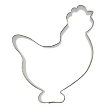 Rooster Chicken 5'' Cookie Cutter Metal Farm Animal Hen Birthday Made in the USA