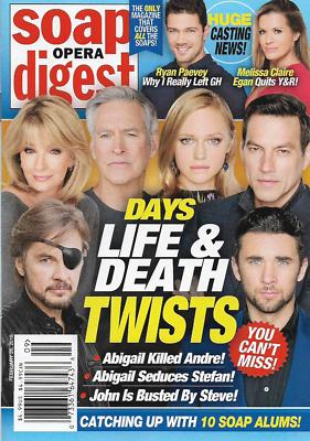 Soap Opera Digest Feb. 26 2018 Days of Our Lives Ryan Paevey Tracey E. Bregman