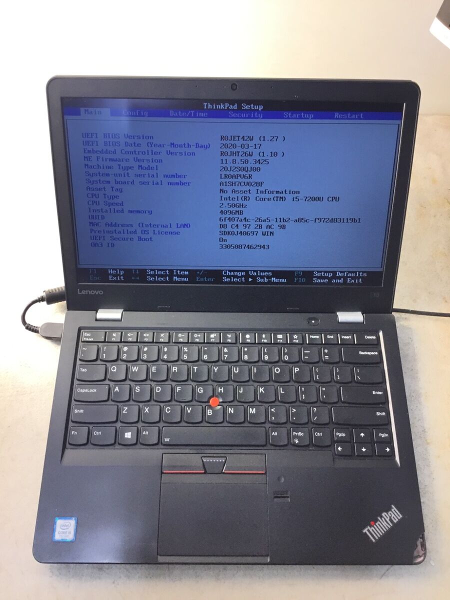 Lenovo ThinkPad 13, i5-7200U 2.50Ghz, 4GB RAM, NO HDD | eBay Lenovo ThinkPad 13, i5-7200U 2.50Ghz, 4GB RAM, NO HDD | eBay